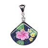 Hawaiian Luau Fan-Shaped Moni Originals® Pendant