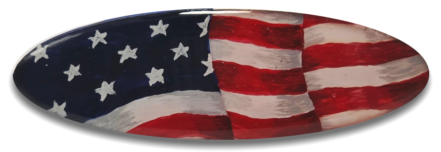 Thumbnail Image of American Flag, Oval