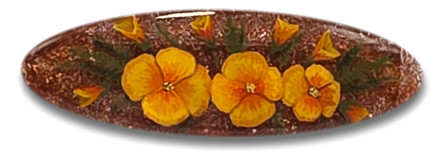 Thumbnail Image of California Poppies, Oval