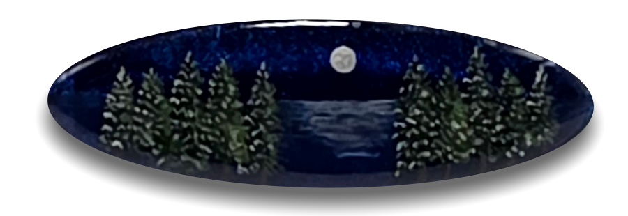 Thumbnail Image of Tahoe at Night, Oval